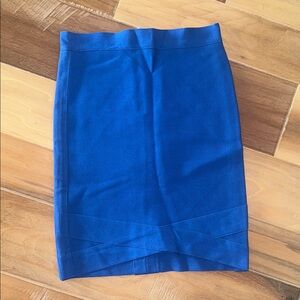 Bebe Royal Blue bandage Mini Skirt